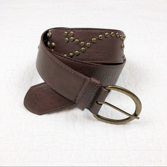 Accessories - BOHO Studded Belt | Brown